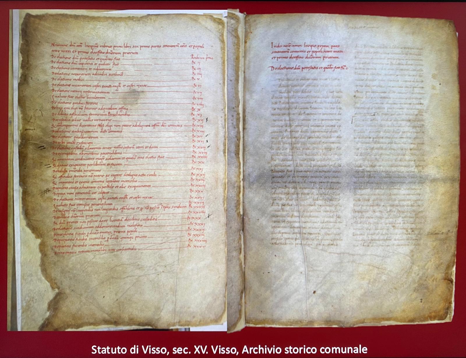 L' antico Statuto di Visso foto 1