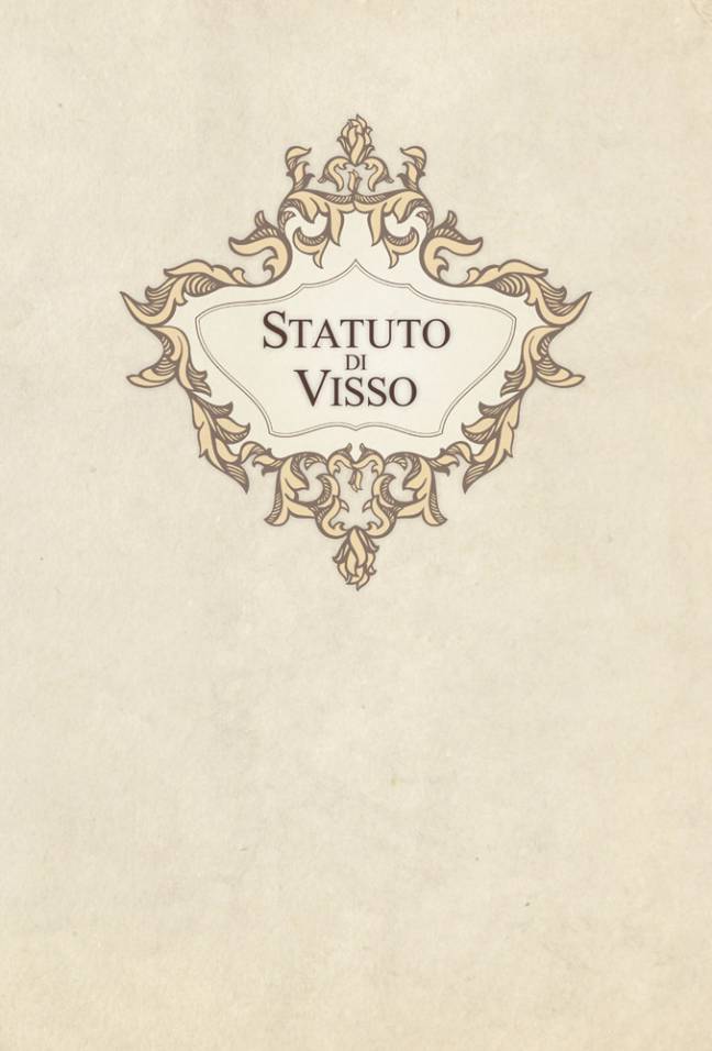L'antico Statuto di Visso foto 2 frontespizio del volume a stampa
